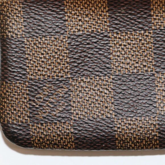 Louis Vuitton Damier Canvas Pochette Cles Key Pouch - Brown - Picture 5 of 16